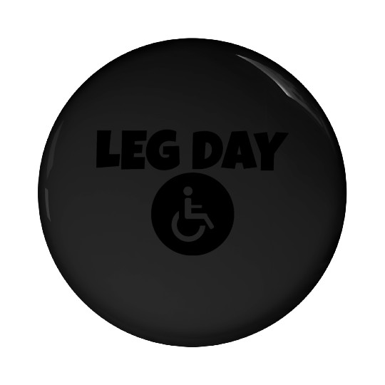 Leg Day Handicapped Wheelchair 14 Pin Buttons