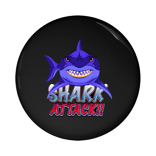 Shark Attack Pin Buttons