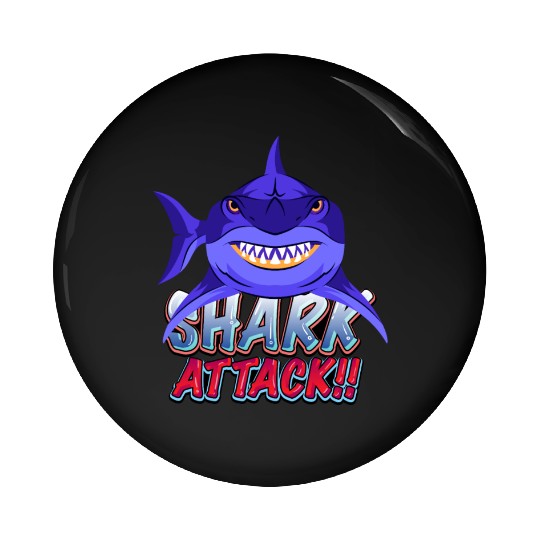 Shark Attack Pin Buttons