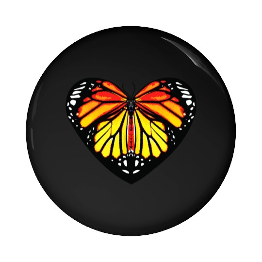 Monarch Butterfly Heart Mom Butterfly Lover Mom Pin Buttons