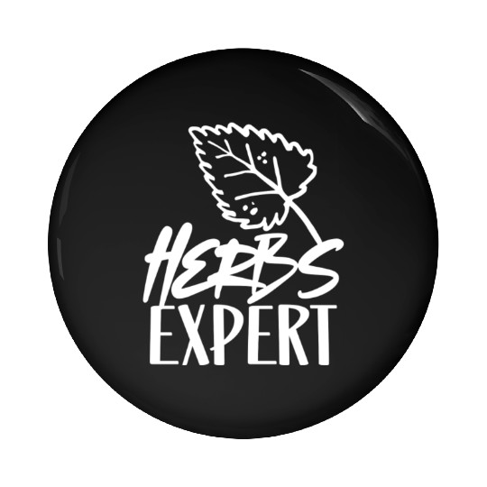 Herbs Expert Herb Herbalist Herbalism Gardening Pin Buttons