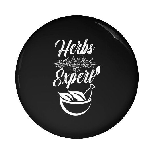 Herbs Expert Gardening Herb Herbalist Herbalism Pin Buttons