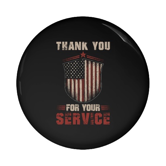 American Flag Patriotic Soldier US Veteran Men Pin Buttons