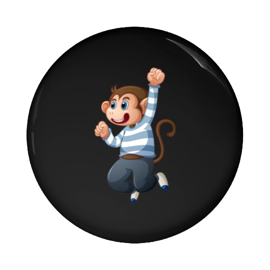 Baby monkey Pin Buttons