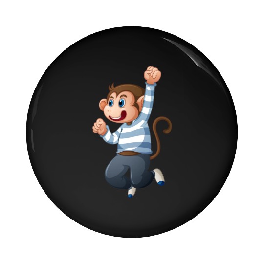 Baby monkey Pin Buttons