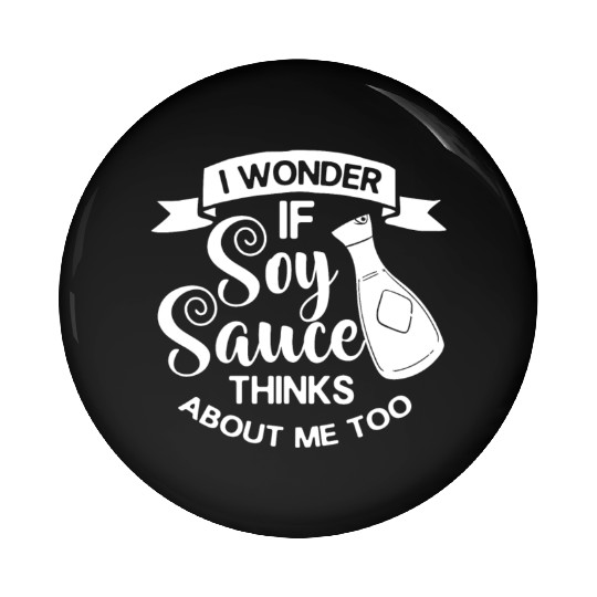 Soy Sauce Japanese Sushi Dark Ramen Noodles Bottle Pin Buttons