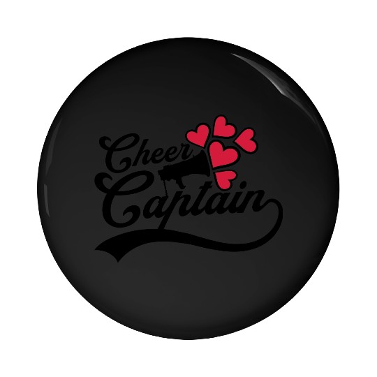 cheer captain megaphone team Pin Buttons