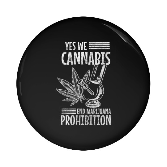 Hemp Weed Hashish Pin Buttons