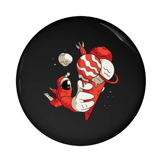 Astronaut With Ice cream Pin Buttons