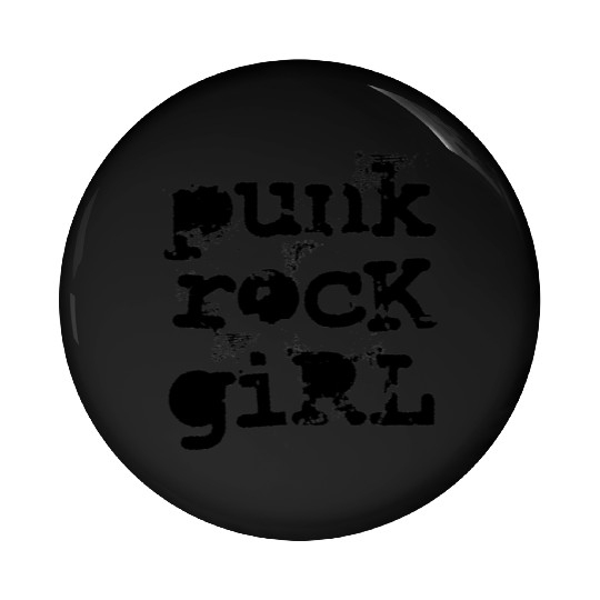 Punk Rock Girl Pin Buttons