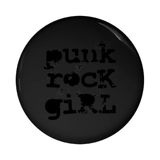 Punk Rock Girl Pin Buttons