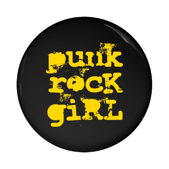 Punk Rock Girl Pin Buttons