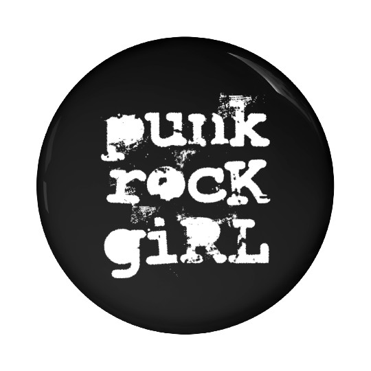 Punk Rock Girl Pin Buttons