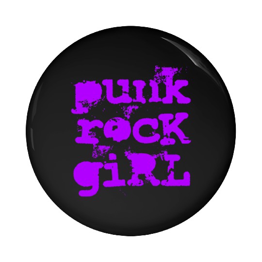 Punk Rock Girl Pin Buttons