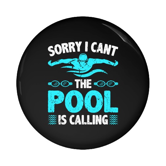 Swimming Lover Pool Swimmer Swim Pin Buttons