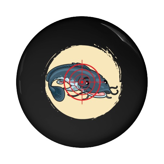 Catfish Hunter Pin Buttons