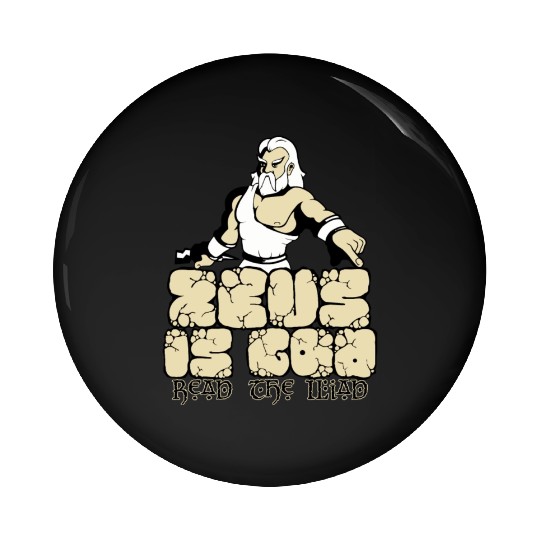 Zeus is god! Pin Buttons