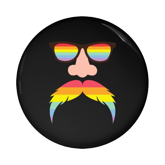 Gay flag color - Pride quote lgbt community Pin Buttons