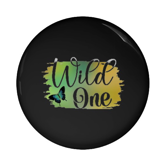 Wild One Butterfly Pin Buttons