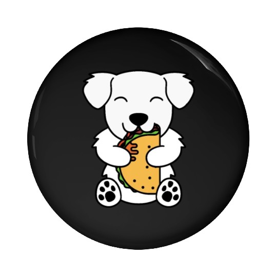Great Pyrenees Taco Lover Pin Buttons