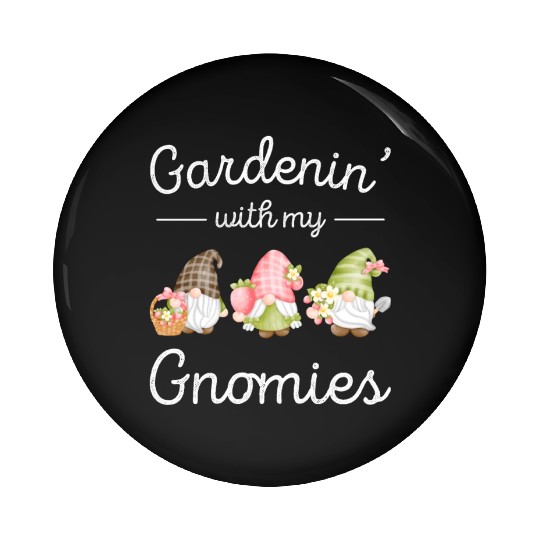 Gardening Gnomes Women Summer Gnome Lover Pin Buttons