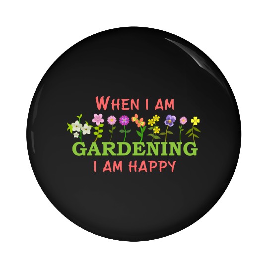 Gardening Flowers Garden Gift for Gardener Pin Buttons