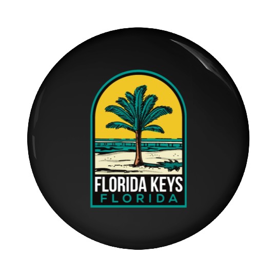 Florida Keys Vintage Beach Pin Buttons