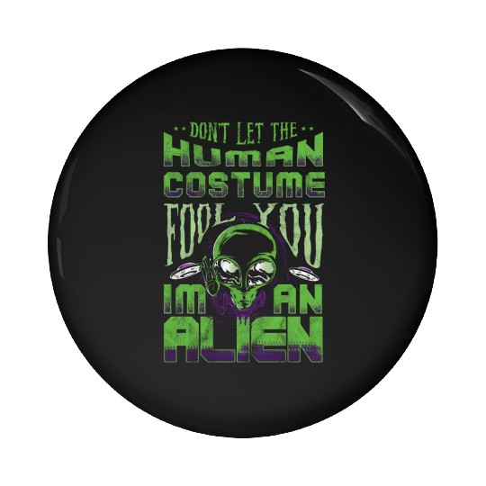 Alien Pin Buttons Ufo Extraterrestrial Children Mars