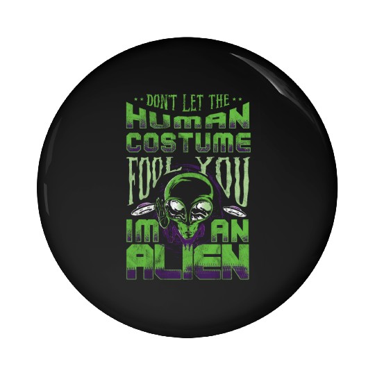 Alien Pin Buttons Ufo Extraterrestrial Children Mars