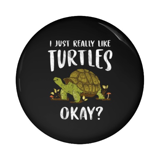 Turtle Relaxed Chilling Sea Ocean Beach Pin Buttons