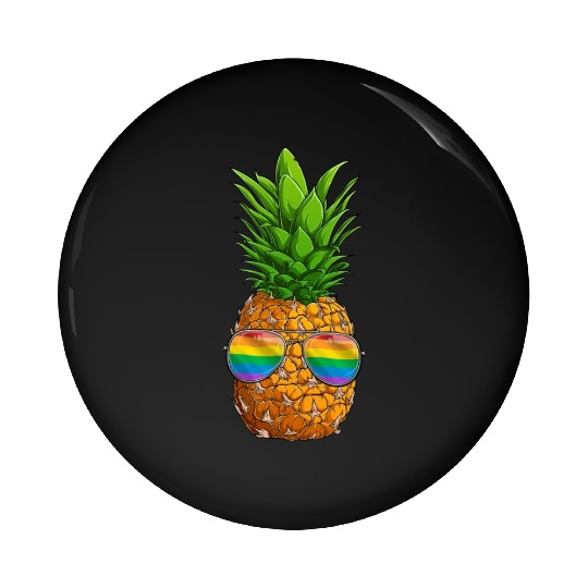 Funny Pineapple LGBT Rainbow Gay Pride Pin Buttons