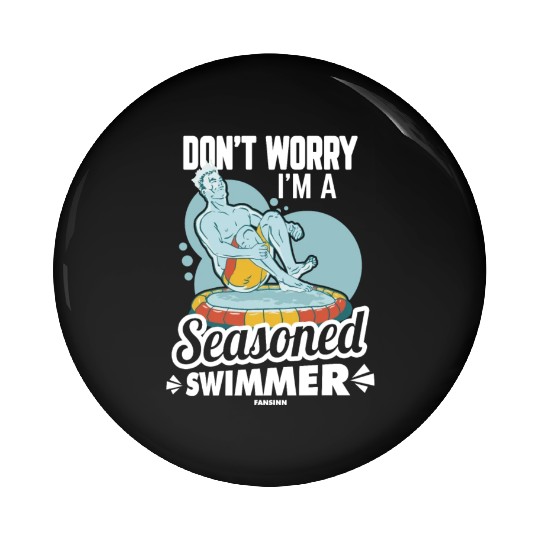 Swimming lifeguard swimming course outdoor pool gi Pin Buttons