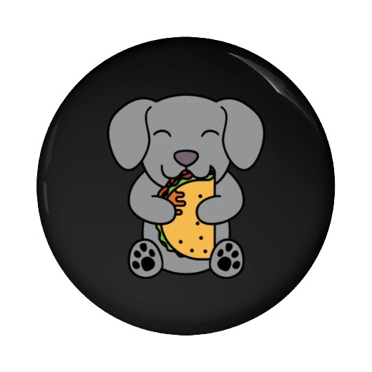 Weimaraner Taco Lover Pin Buttons