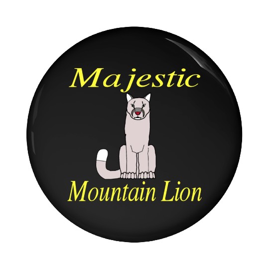 Majestic Mountain Lion DK Pin Buttons