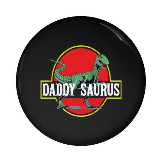 Daddysaurus Papasaurus Pin Buttons