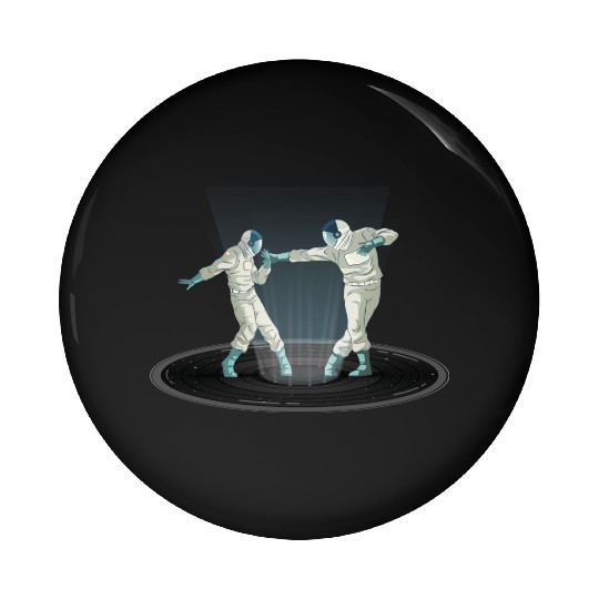 Dancing Astronauts Pin Buttons