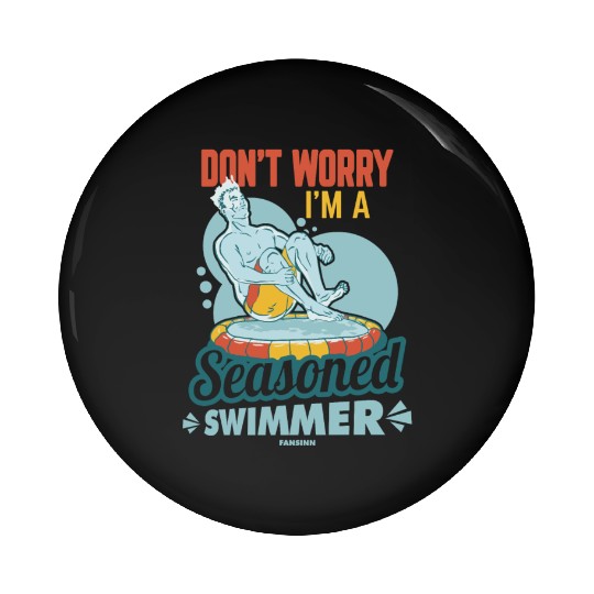 Swimming lifeguard swimming course outdoor pool gi Pin Buttons