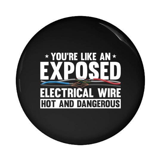 Electrician Electrical Engineer Lineman Pin Buttons