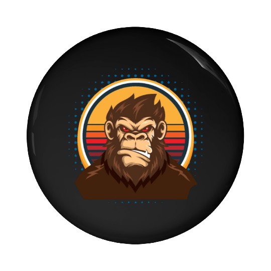 Monkey Children Monkey Child Chimpanzee Pin Buttons