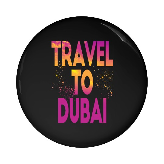 Travel To Dubai Pin Buttons