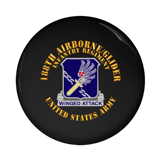 Army 188th Airborne Glider Infantry Regiment DUI X Pin Buttons