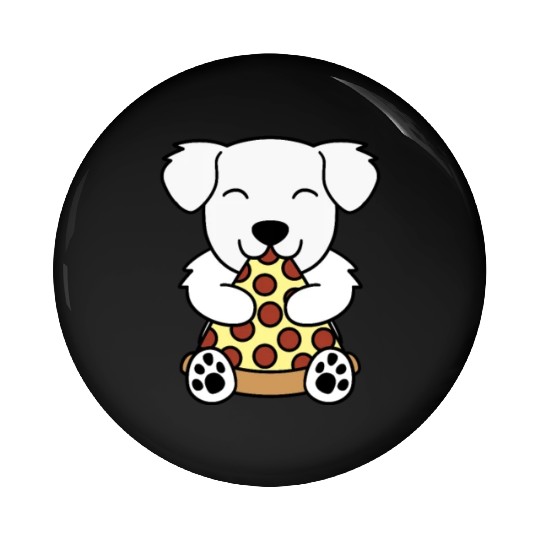 Great Pyrenees Pizza Lover Pin Buttons