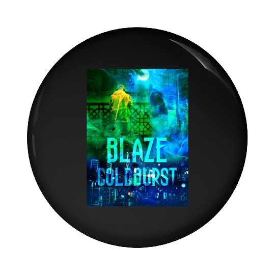 Blaze Goldburst Fantasy Book Mystery Horror Pin Buttons