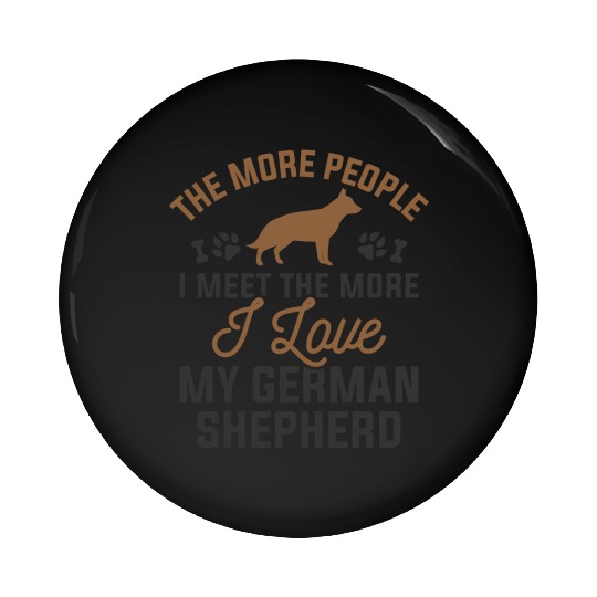 I Love My German Shepherd Pin Buttons