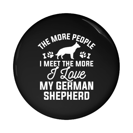 I Love My German Shepherd Pin Buttons