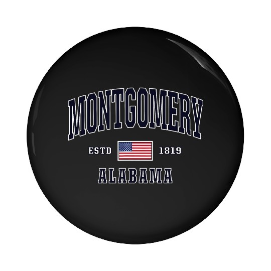 USA FLAG Stars Stripes Montgomery Albm Pin Buttons