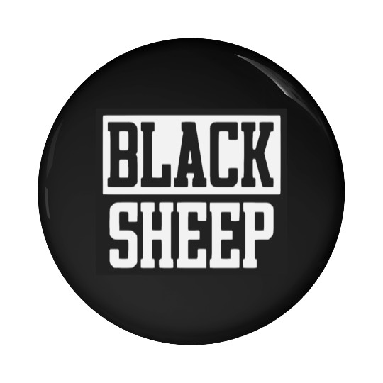 Black Sheep Pin Buttons