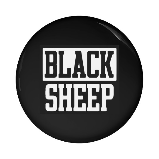 Black Sheep Pin Buttons