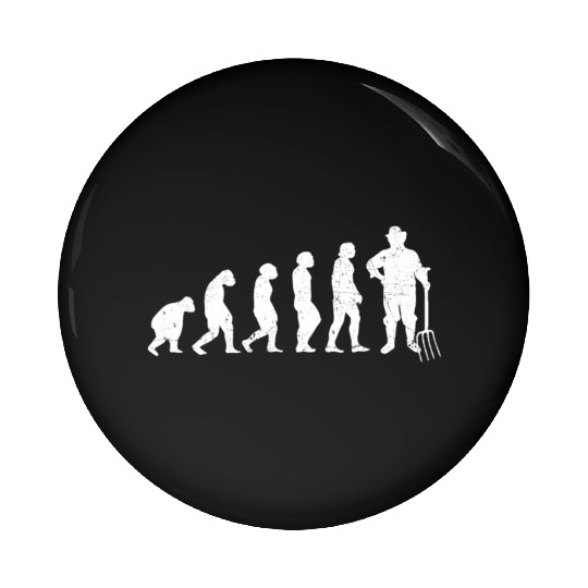 Evolution Of Gardener Farmer Farm Gardening Garden Pin Buttons
