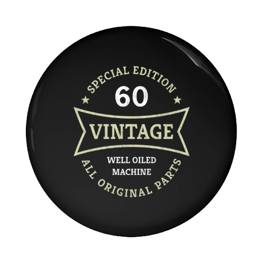 60 Years Old 60th Birthday Gifts Born 1963 Vintage Pin Buttons